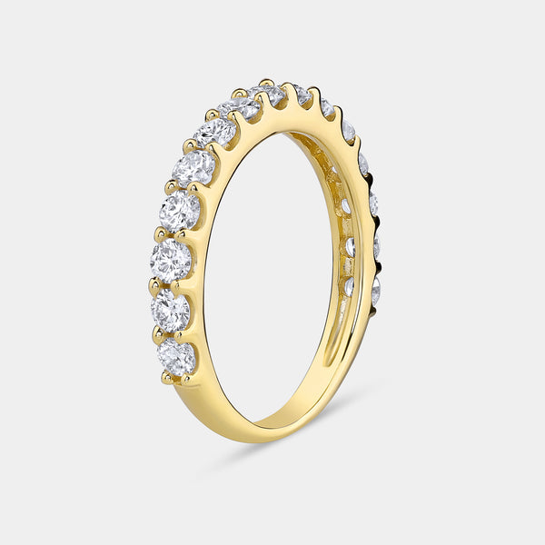 1 Carat Lab-Grown Diamond Prong-Set Classic Band — GILDED New York