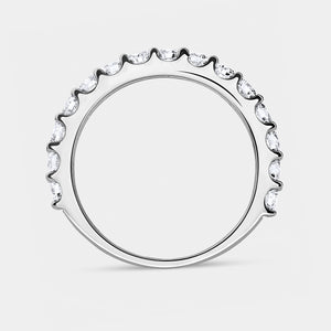 Gilded 1 Carat Lab-Grown Diamond Prong-Set Classic Band