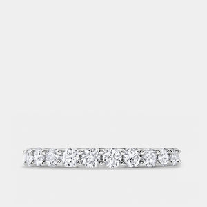 Gilded 1 Carat Lab-Grown Diamond Prong-Set Classic Band
