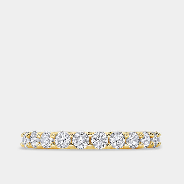 1 Carat Lab-Grown Diamond Prong-Set Classic Band — GILDED New York