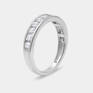 Gilded 1 and 1/2 Carat Lab-Grown Diamond Solitaire Round-Shaped Bridal Set