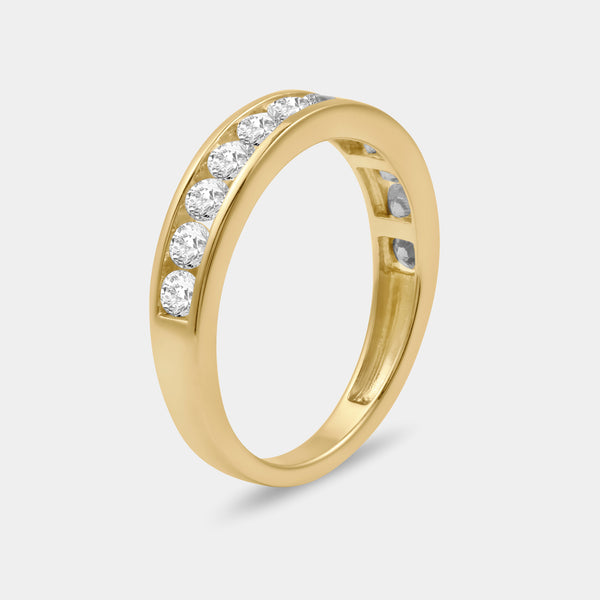 1 and 1/2 Carat Lab-Grown Diamond Solitaire Round-Shaped Bridal Set — GILDED New York