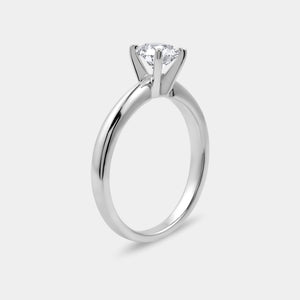 Gilded 1 and 1/2 Carat Lab-Grown Diamond Solitaire Round-Shaped Bridal Set