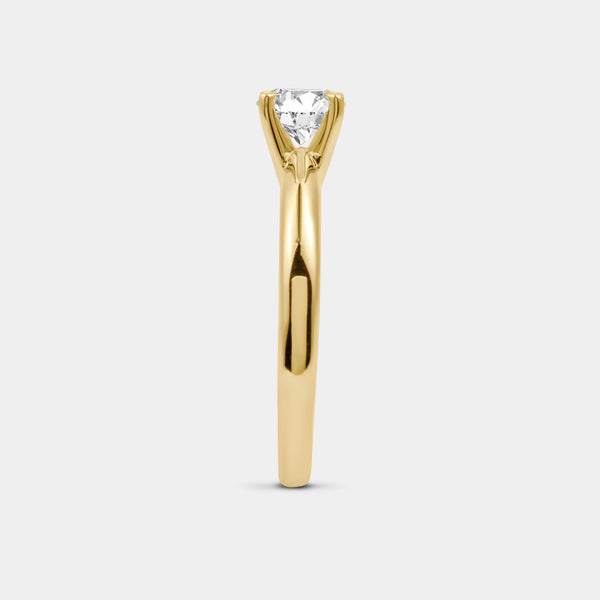 1 and 1/2 Carat Lab-Grown Diamond Solitaire Round-Shaped Bridal Set — GILDED New York