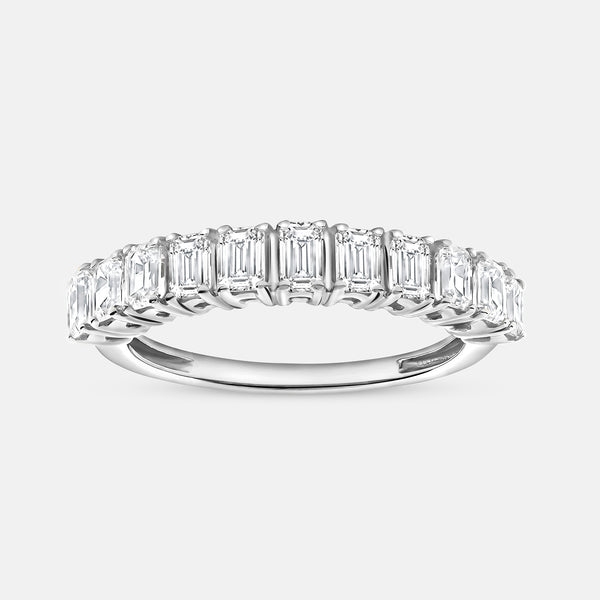 1 Carat Lab-Grown Diamond Emerald-Cut Wedding Band — GILDED New York