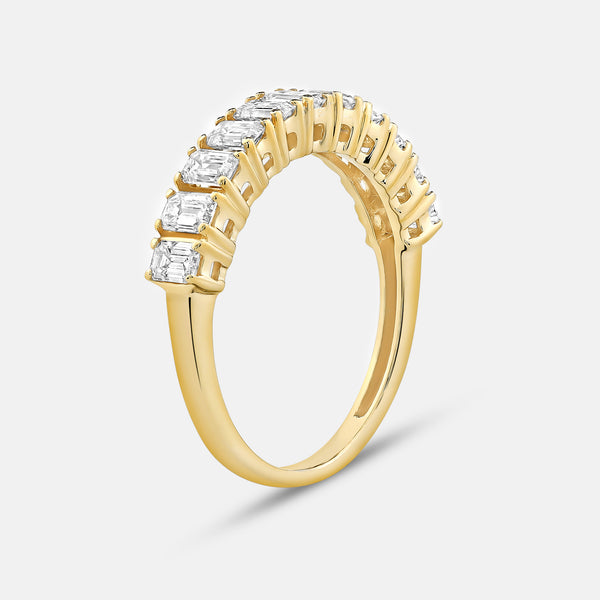 1 Carat Lab-Grown Diamond Emerald-Cut Wedding Band — GILDED New York