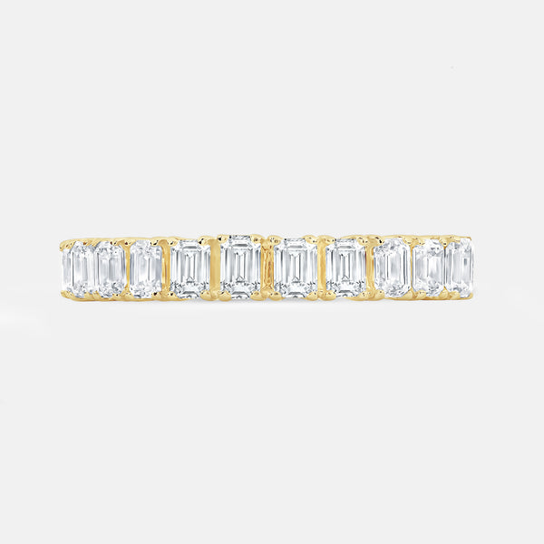 1 Carat Lab-Grown Diamond Emerald-Cut Wedding Band — GILDED New York