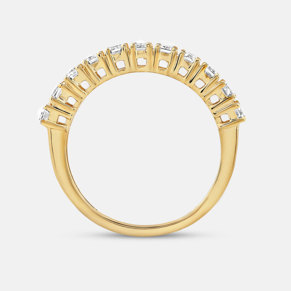 1 Carat Lab-Grown Diamond Emerald-Cut Wedding Band — GILDED New York