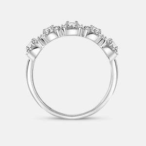 Gilded 3/4 Carat Lab-Grown Diamond Emerald-Cut Wedding Band