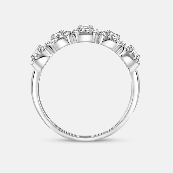 3/4 Carat Lab-Grown Diamond Emerald-Cut Wedding Band — GILDED New York