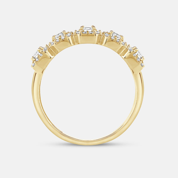 3/4 Carat Lab-Grown Diamond Emerald-Cut Wedding Band — GILDED New York