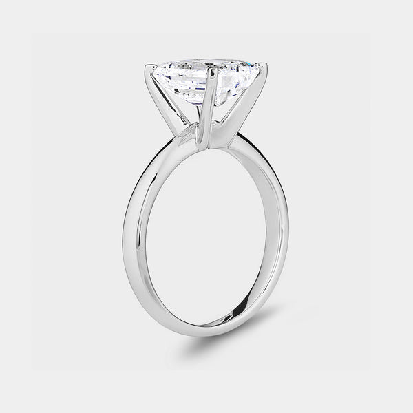 3 Carat Lab-Grown Diamond Emerald-Cut Classic Solitaire Ring — GILDED New York