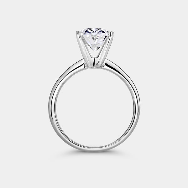 3 Carat Lab-Grown Diamond Oval-Shaped Classic Solitaire Ring — GILDED New York