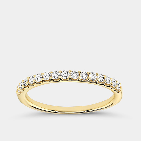 1/4 Carat Lab-Grown Diamond Prong-Set Classic Band — GILDED New York