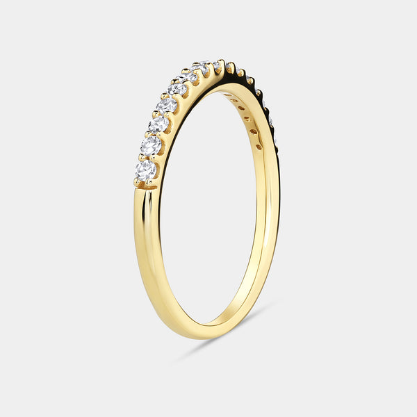 1/4 Carat Lab-Grown Diamond Prong-Set Classic Band — GILDED New York