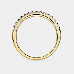 Gilded 1/4 Carat Lab-Grown Diamond Prong-Set Classic Band