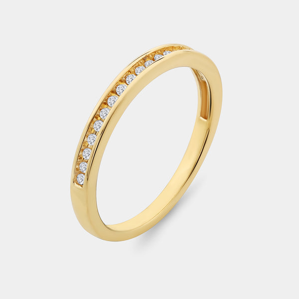 3/8 Carat Lab-Grown Diamond Pear-Shaped Halo Bridal Ring Set — GILDED New York