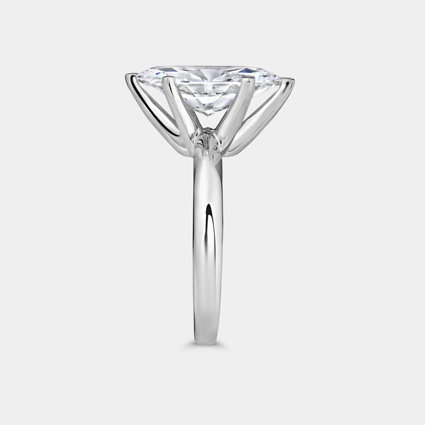 3 Carat Lab-Grown Diamond Marquise-Shaped Classic Solitaire Ring — GILDED New York