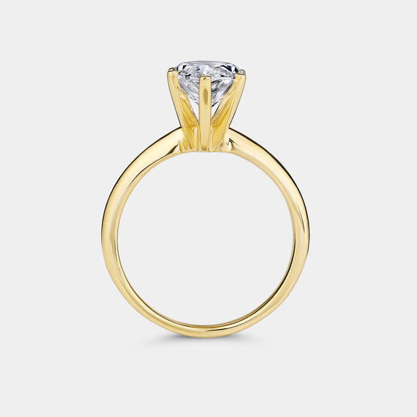 3 Carat Lab-Grown Diamond Marquise-Shaped Classic Solitaire Ring — GILDED New York