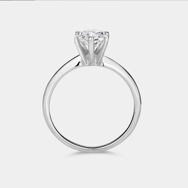 2 Carat Lab-Grown Diamond Marquise-Shaped Classic Solitaire Ring — GILDED New York