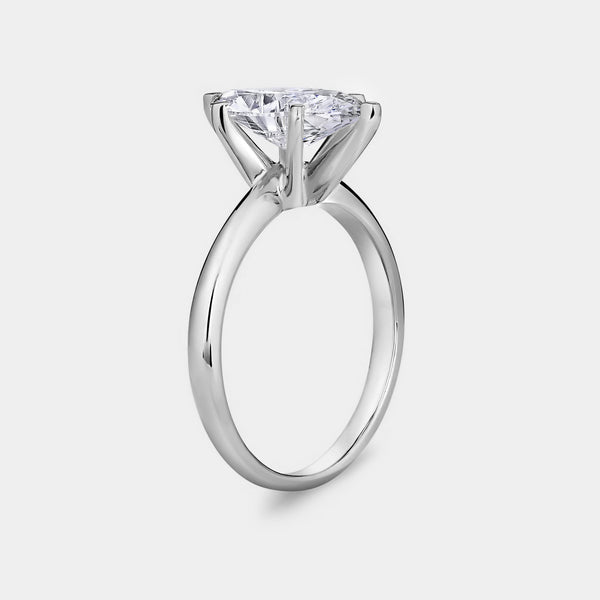 2 Carat Lab-Grown Diamond Marquise-Shaped Classic Solitaire Ring — GILDED New York