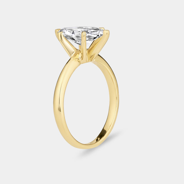 2 Carat Lab-Grown Diamond Marquise-Shaped Classic Solitaire Ring — GILDED New York