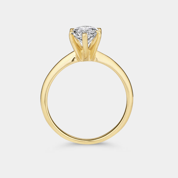 2 Carat Lab-Grown Diamond Marquise-Shaped Classic Solitaire Ring — GILDED New York