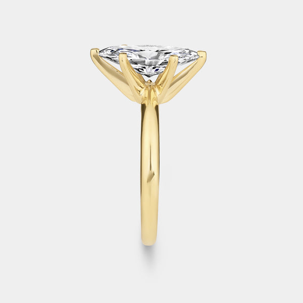 2 Carat Lab-Grown Diamond Marquise-Shaped Classic Solitaire Ring — GILDED New York