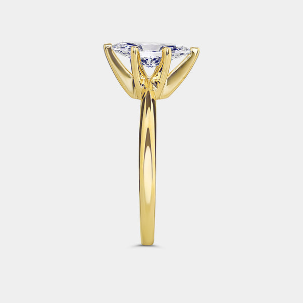 1 Carat Lab-Grown Diamond Marquise-Shaped Classic Solitaire Ring — GILDED New York