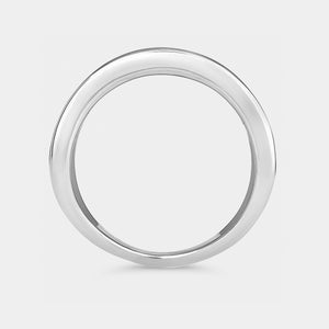 Gilded 2 Carat Lab-Grown Diamond Three-Row Grid-Set Anniversary Band