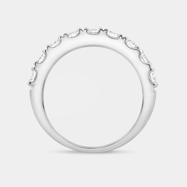 3 Carat Lab-Grown Diamond Three-Row Channel-Set Anniversary Band — GILDED New York