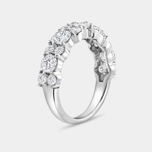 Gilded 2 Carat Lab-Grown Diamond Round-Shaped Multi-Stone Wedding Band