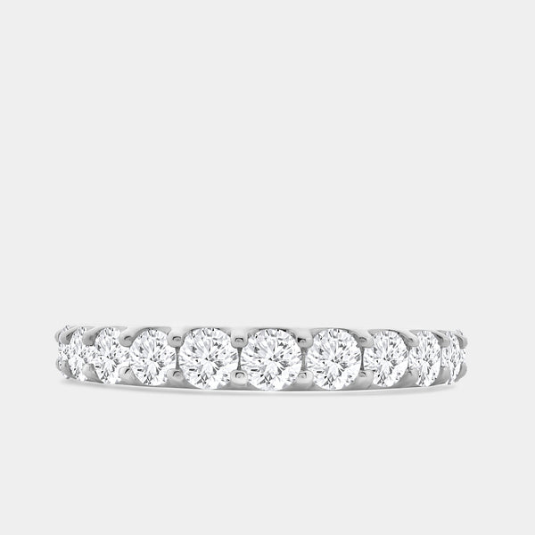 1 and 1/2 Carat Lab-Grown Diamond Prong-Set Classic Band — GILDED New York