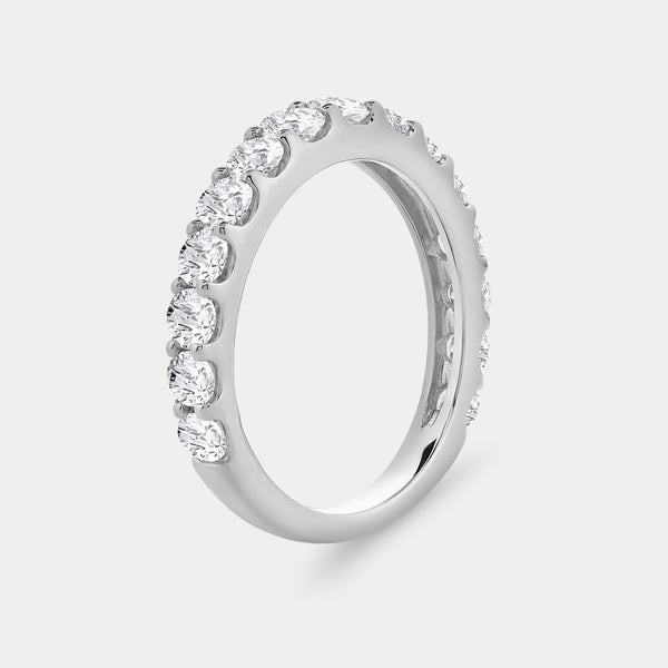 1 and 1/2 Carat Lab-Grown Diamond Prong-Set Classic Band — GILDED New York