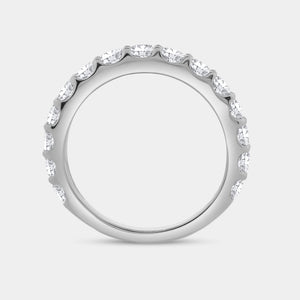 Gilded 1 and 1/2 Carat Lab-Grown Diamond Prong-Set Classic Band