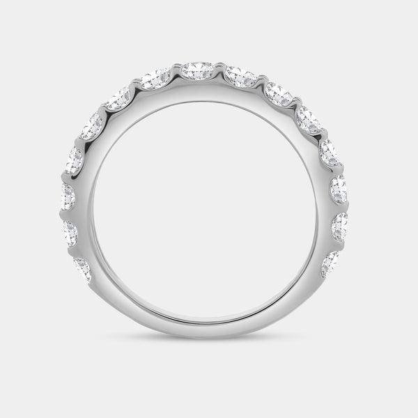 1 and 1/2 Carat Lab-Grown Diamond Prong-Set Classic Band — GILDED New York