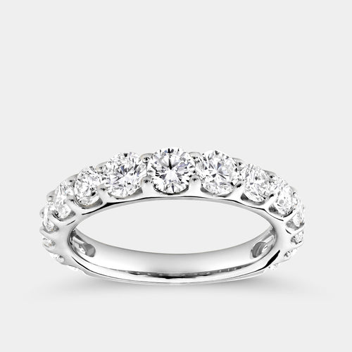 Gilded 2 Carat Lab-Grown Diamond Prong-Set Classic Band