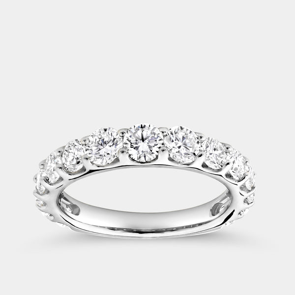 2 Carat Lab-Grown Diamond Prong-Set Classic Band — GILDED New York