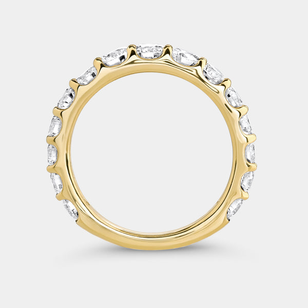 2 Carat Lab-Grown Diamond Prong-Set Classic Band — GILDED New York