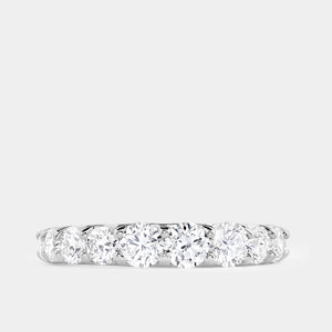 Gilded 2 Carat Lab-Grown Diamond Prong-Set Classic Band