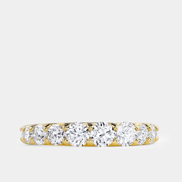2 Carat Lab-Grown Diamond Prong-Set Classic Band — GILDED New York