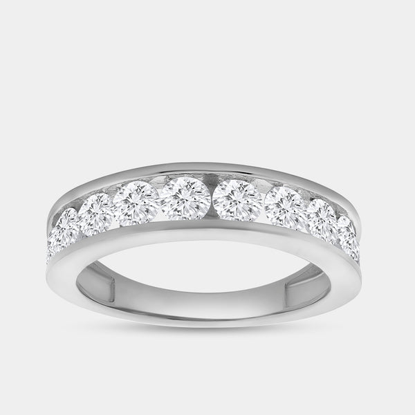 1 and 1/2 Carat Lab-Grown Diamond Channel-Set Classic Band — GILDED New York