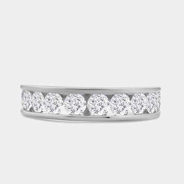 1 and 1/2 Carat Lab-Grown Diamond Channel-Set Classic Band — GILDED New York