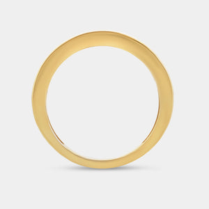 Gilded 1 and 1/2 Carat Lab-Grown Diamond Channel-Set Classic Band