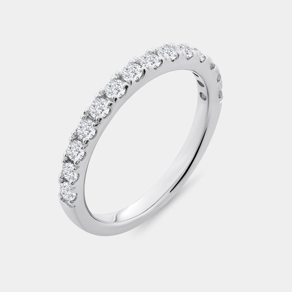 4 Carat Lab-Grown Diamond Round-Shaped Halo Bridal Ring Set — GILDED New York