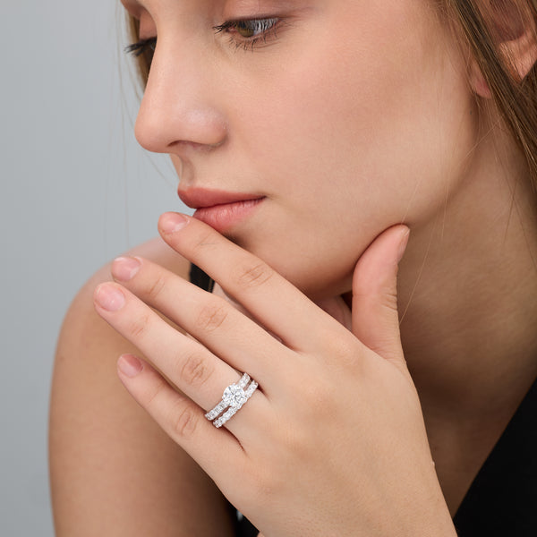4 Carat Lab-Grown Diamond Solitaire Round-Shaped Bridal Set — GILDED New York
