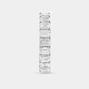 Gilded 1 and 1/2 Carat Lab-Grown Diamond Emerald-Cut Wedding Band