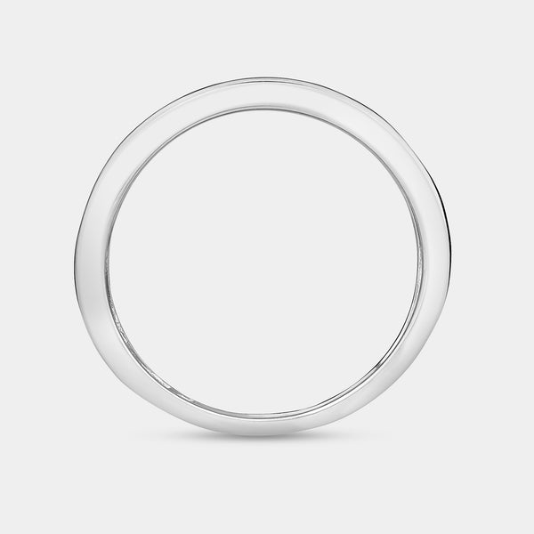 Gilded 1/2 Carat Lab-Grown Diamond Three-Row Classic Channel-Set Anniversary Band