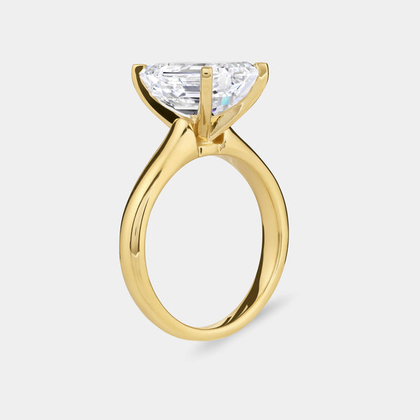 5 Carat Lab-Grown Diamond Princess-Cut Classic Solitaire Ring — GILDED New York