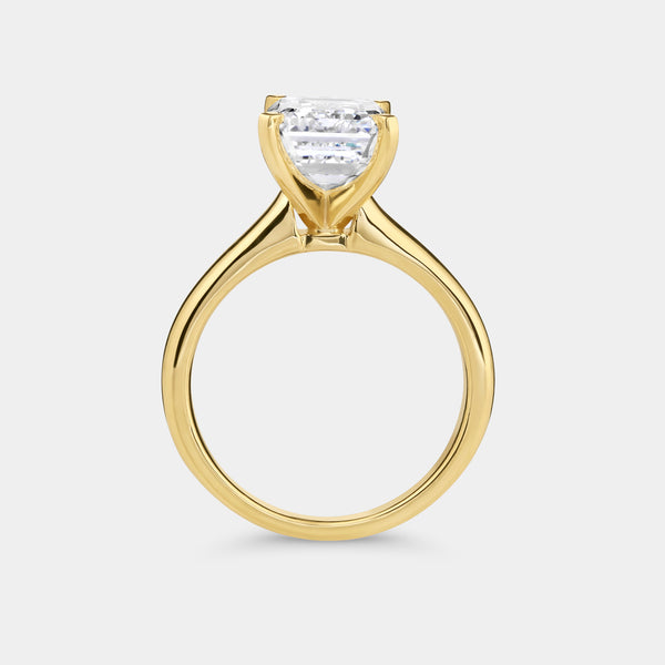 5 Carat Lab-Grown Diamond Princess-Cut Classic Solitaire Ring — GILDED New York